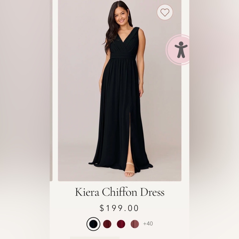 Revelry Black Pleated Dress